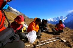 Team Discussion at Base Camp