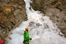 Ice Climbing at Near Humde Airport in Annapurna