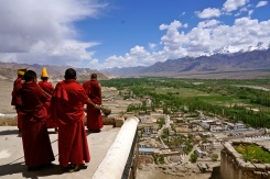 Thicksey Monastery and the monks calling for prayers